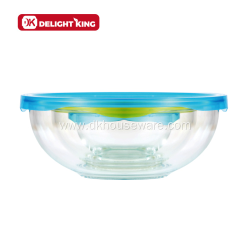 5pcs Borosilicate Glass Mixing Bowl Ramen Soup Bowl